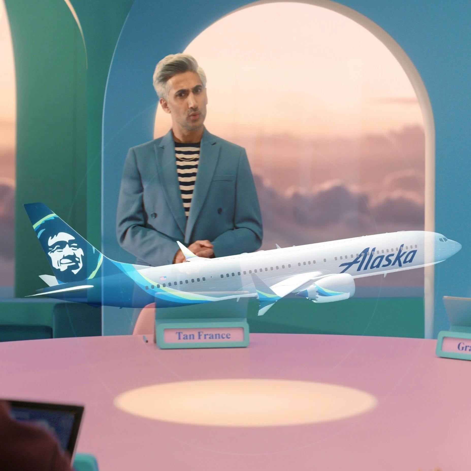 Tan France and a Care Bear Remind Consumers Just How Much Alaska Airlines Cares
